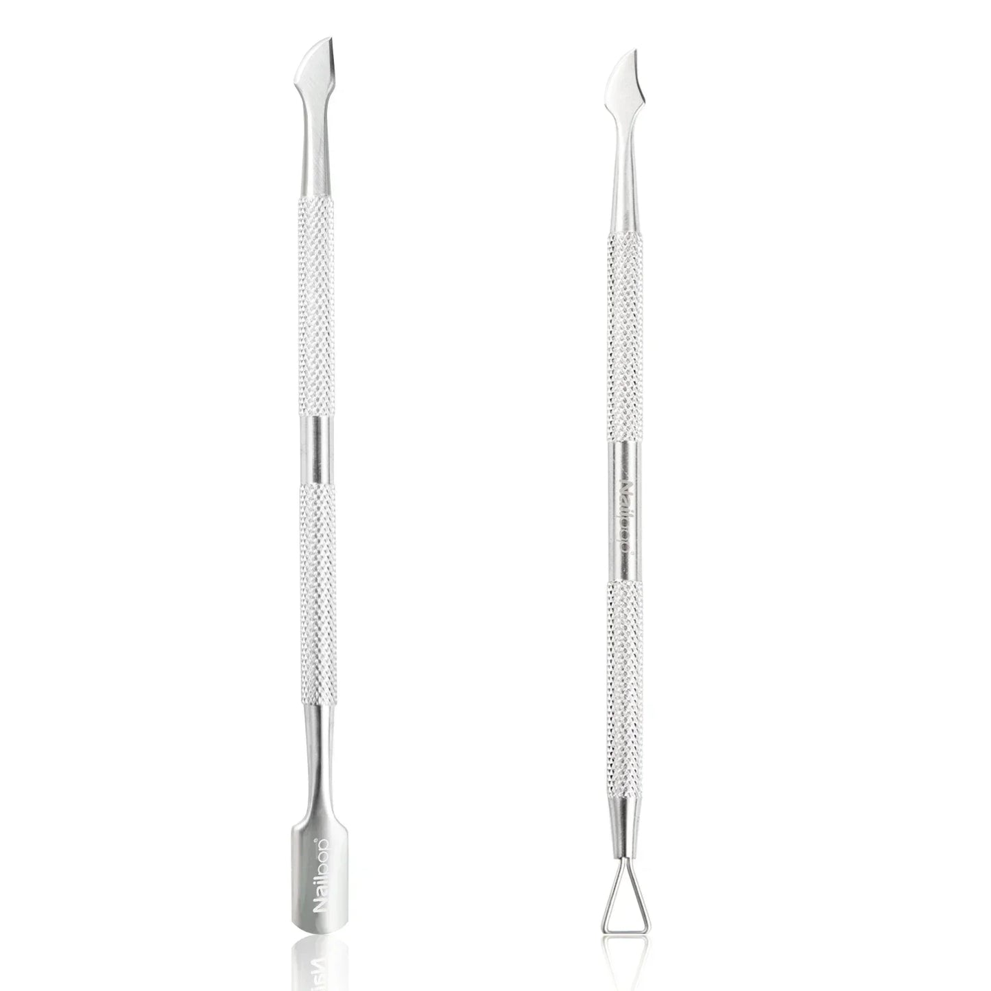Nailpop - Cortauñas profesional de acero inoxidable, tijeras, alicates, función de quitacutículas, kit de herramientas para manicura y cuidado de uñas