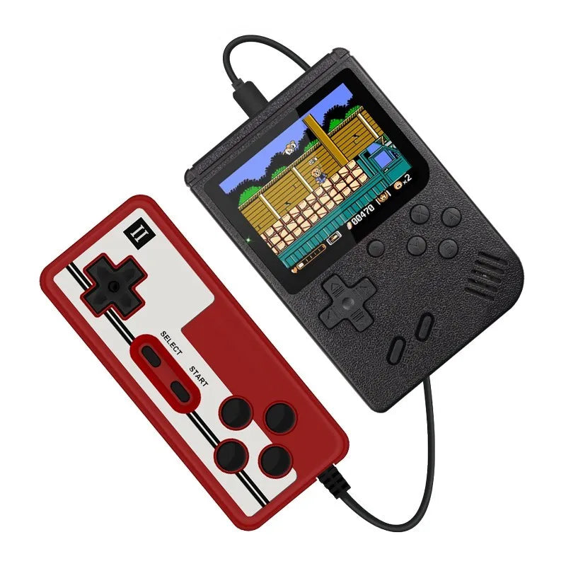 Consola de videojuegos retro portátil mini, reproductor de juegos portátil de 8 bits, juegos 400 en 1 integrados, salida AV, consola de juegos Gameboy videojuego