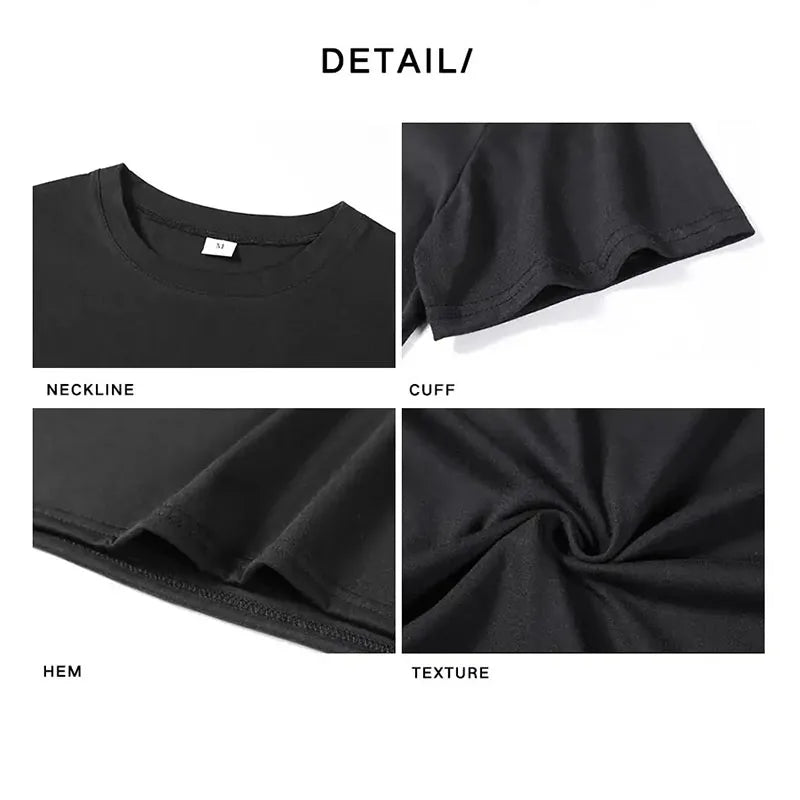 Camiseta deportiva informal de manga corta con cuello redondo y estampado gráfico creativo de talla holgada de verano 100 % algodón para hombre 2025