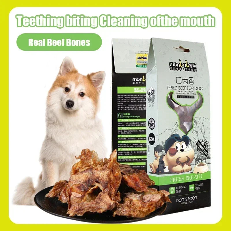 Nuevos snacks para perros, comida para limpiar los dientes, huesos, horneado a baja temperatura, crujientes, no dañan el estómago, baja humedad, alto contenido proteico, snacks para mascotas.