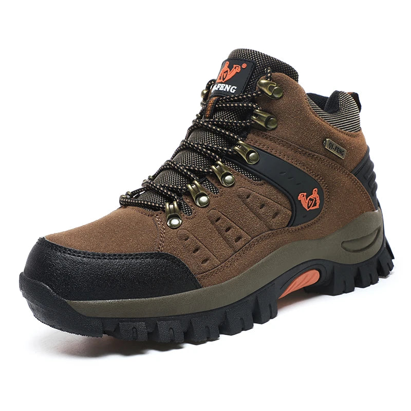 Botines clásicos de moda para hombre, resistentes al desgaste, de ante de vaca, cómodos, para caminar, tácticos