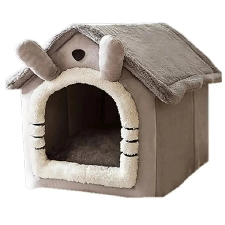 Caseta plegable para mascotas, extraíble y lavable, para esconderse, para cachorros, sofá, cama para perros pequeños y gatos medianos.