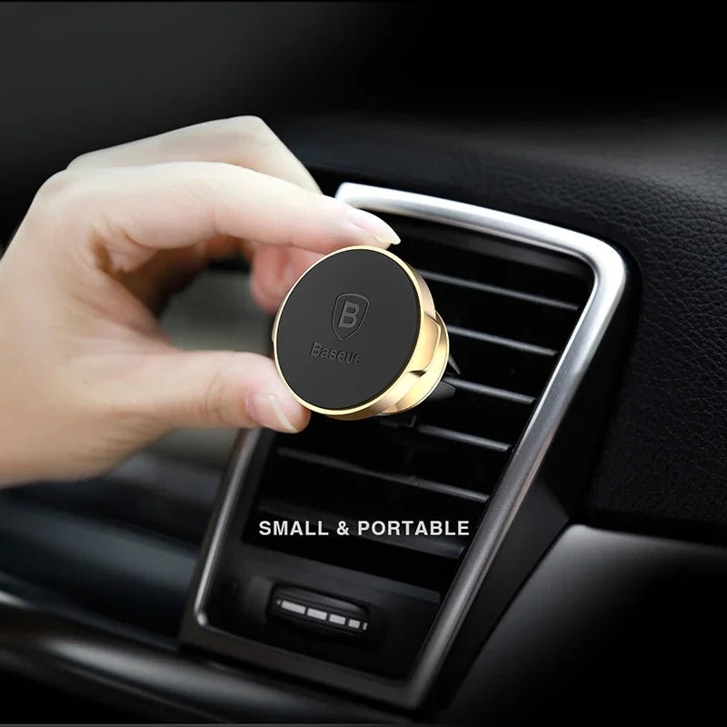 Soporte magnético para teléfono de coche Baseus para iPhone, Samsung y Xiaomi, 360 grados, para ventilación de aire.