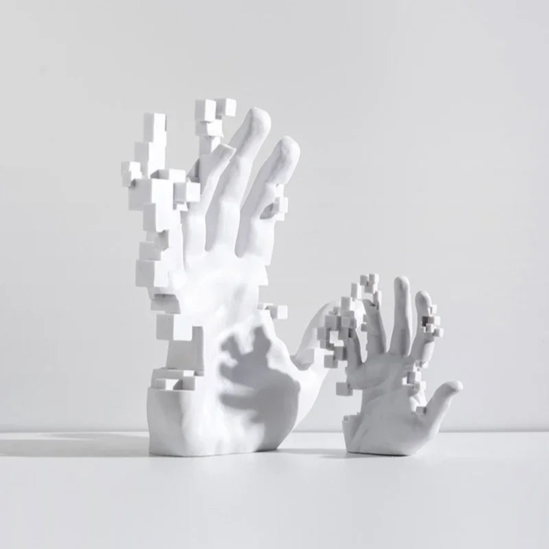 Decoración para el hogar, sala de estar, arte abstracto, palmera, mesa de lujo moderna, escultura de mano, accesorios para el hogar, figuras estéticas, decoración