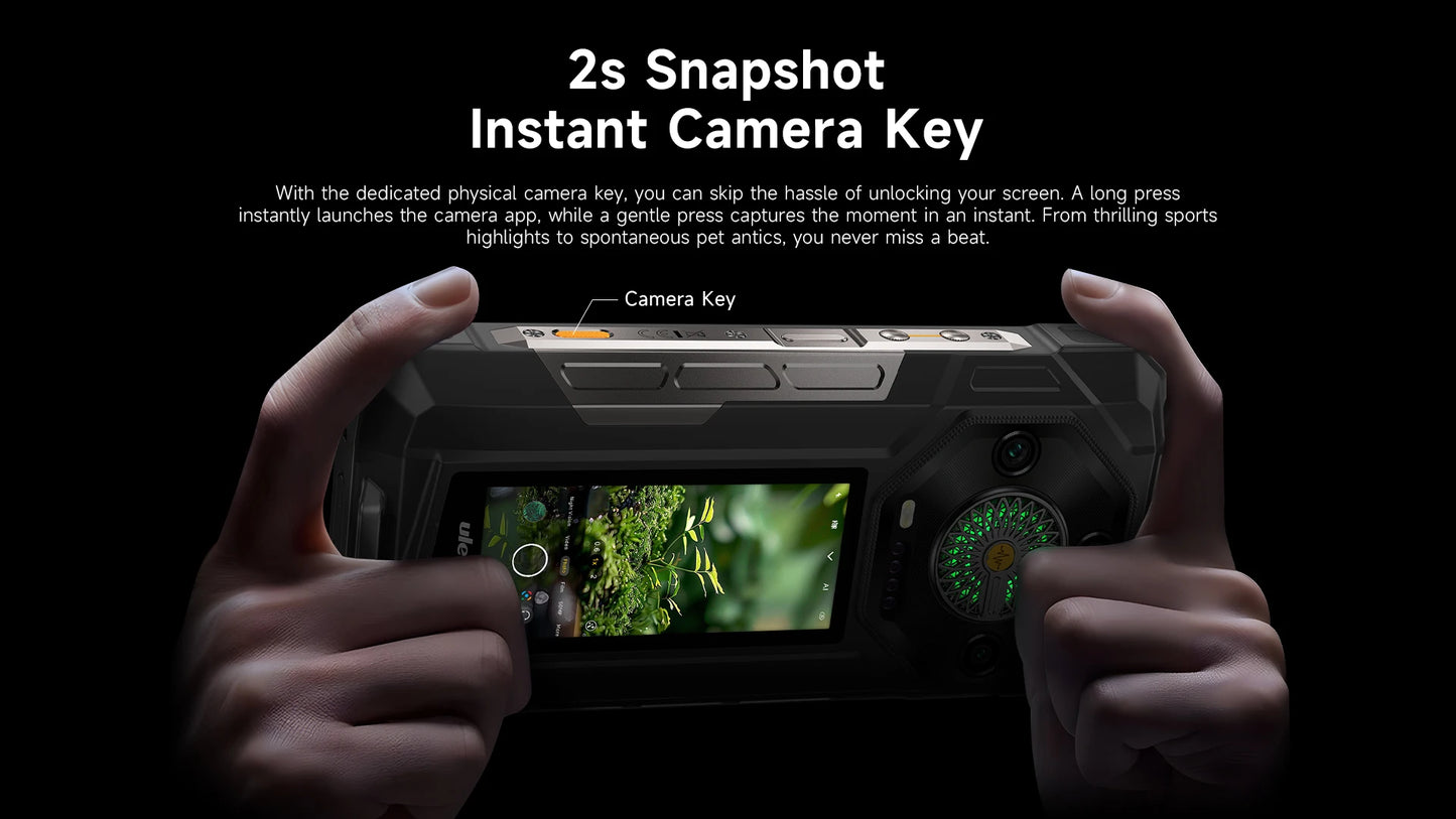 【Estreno mundial】Ulefone Armor 33 Pro 5G Teléfono resistente con batería de 25500 mAh, 512 GB de ROM, pantalla trasera de 6,59" y 3,4" a 120 Hz, NFC y Android.