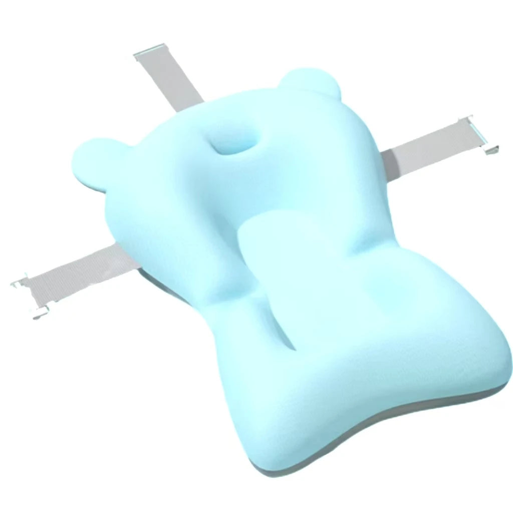 Almohadilla de apoyo para el baño de bebé, asiento flotante plegable, cojín de baño ajustable para recién nacidos, red de seguridad para bebés, hamaca