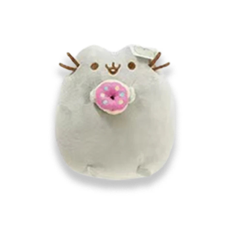 Juguete para gatos, juguete de peluche de Animal suave, almohada de gatito blanco y gris, regalo de cumpleaños, juguetes para mascotas Deco