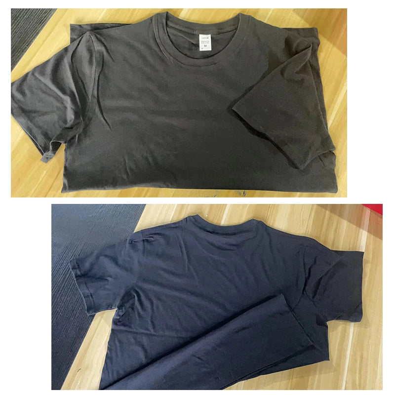 Camiseta deportiva informal de manga corta con cuello redondo y estampado gráfico creativo de talla holgada de verano 100 % algodón para hombre 2025