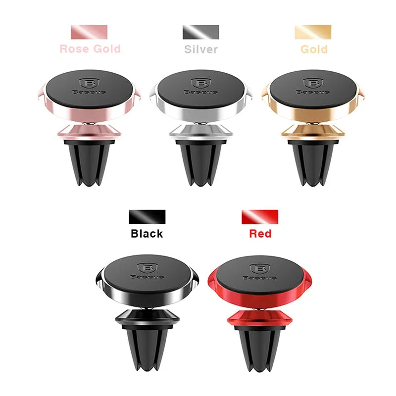 Soporte magnético para teléfono de coche Baseus para iPhone, Samsung y Xiaomi, 360 grados, para ventilación de aire.