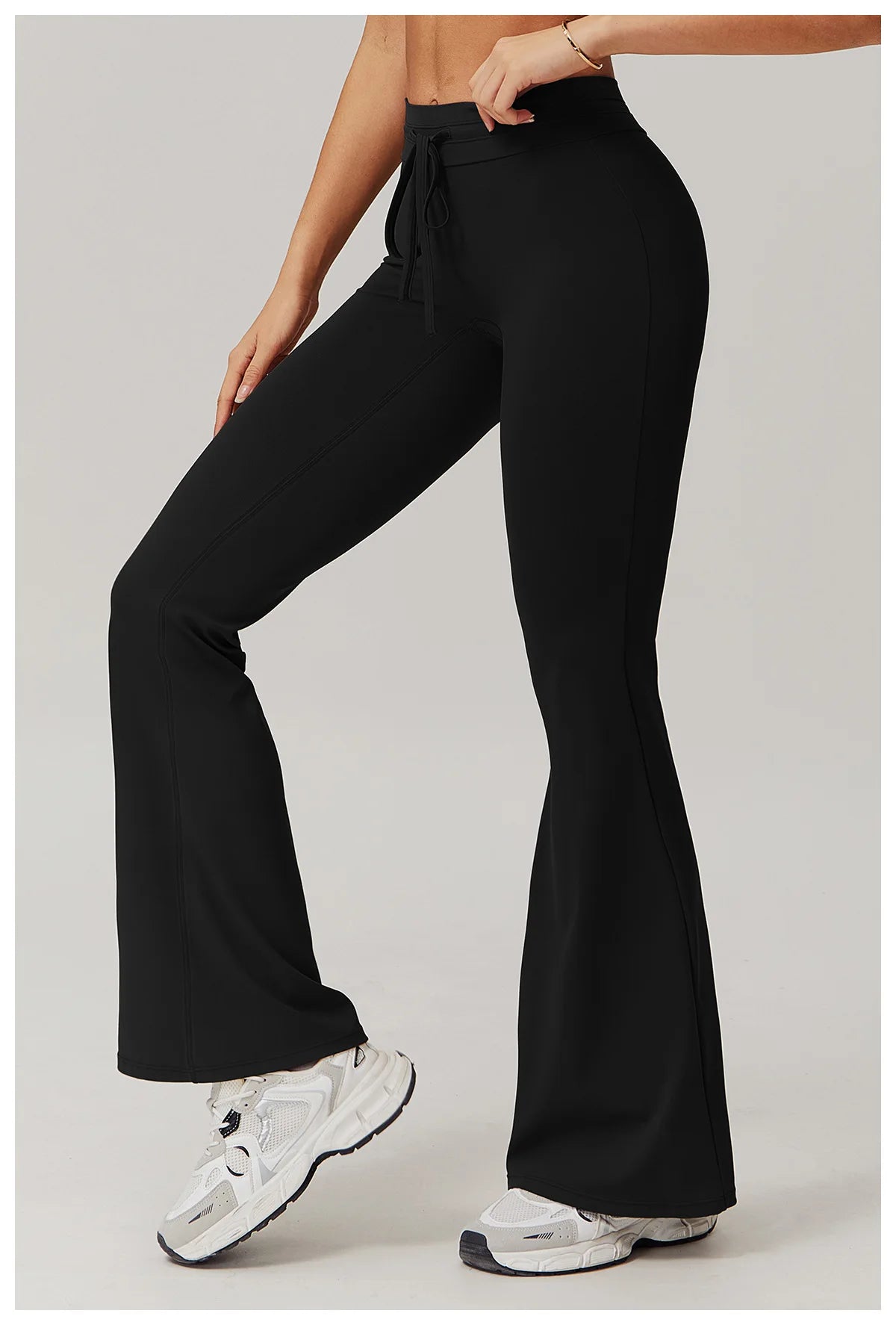 Leggings de yoga de cintura alta, estilo campana, transpirables, pantalones de yoga, para fitness, correr, realzar glúteos, entrenamiento en el gimnasio, ropa deportiva, pantalones de pierna ancha.