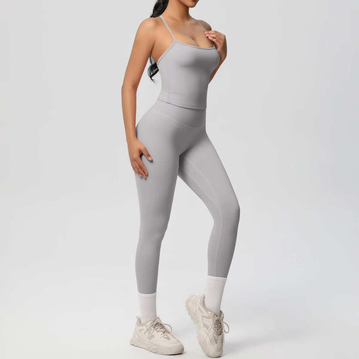 Conjunto de Ropa de Yoga para Mujer, Traje Deportivo, Ropa de Entrenamiento, Chaleco Deportivo sin Mangas, Conjunto de Gimnasio, Mono de Entrenamiento, Ropa Interior Deportiva, Ropa Deportiva
