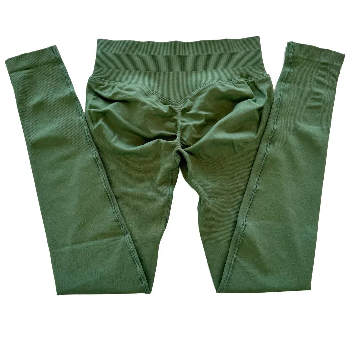 Leggings deportivas sin logo para mujer, efecto push-up, cintura baja, sin costuras, para gimnasio, yoga y entrenamiento.