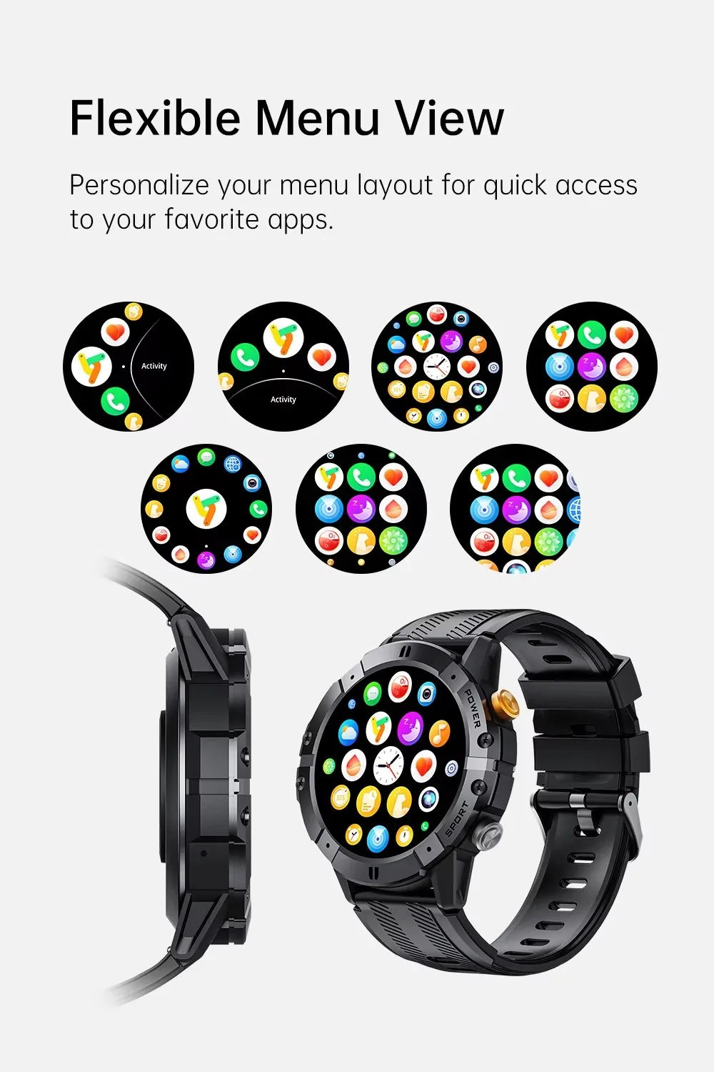 Reloj inteligente C29 para hombre, resistente, deportivo, para exteriores, con Bluetooth, llamadas, pantalla de 1,52 pulgadas, monitor de actividad física, frecuencia cardíaca, monitor de salud