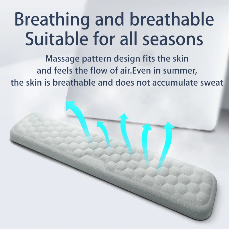 Reposamuñecas ergonómico para teclado y ratón, para oficina, para proteger y relajar la muñeca, con espuma viscoelástica, para ordenador y portátil