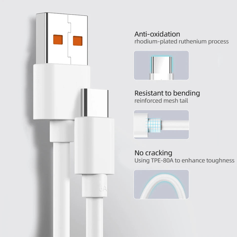 Cable USB tipo C original de Xiaomi, cargador rápido turbo de 120 W, 90 W y 67 W para Mi 15, 14, 13, 12 T Pro, 11 Ultra Poco X6, X7, Redmi Note BlackShark