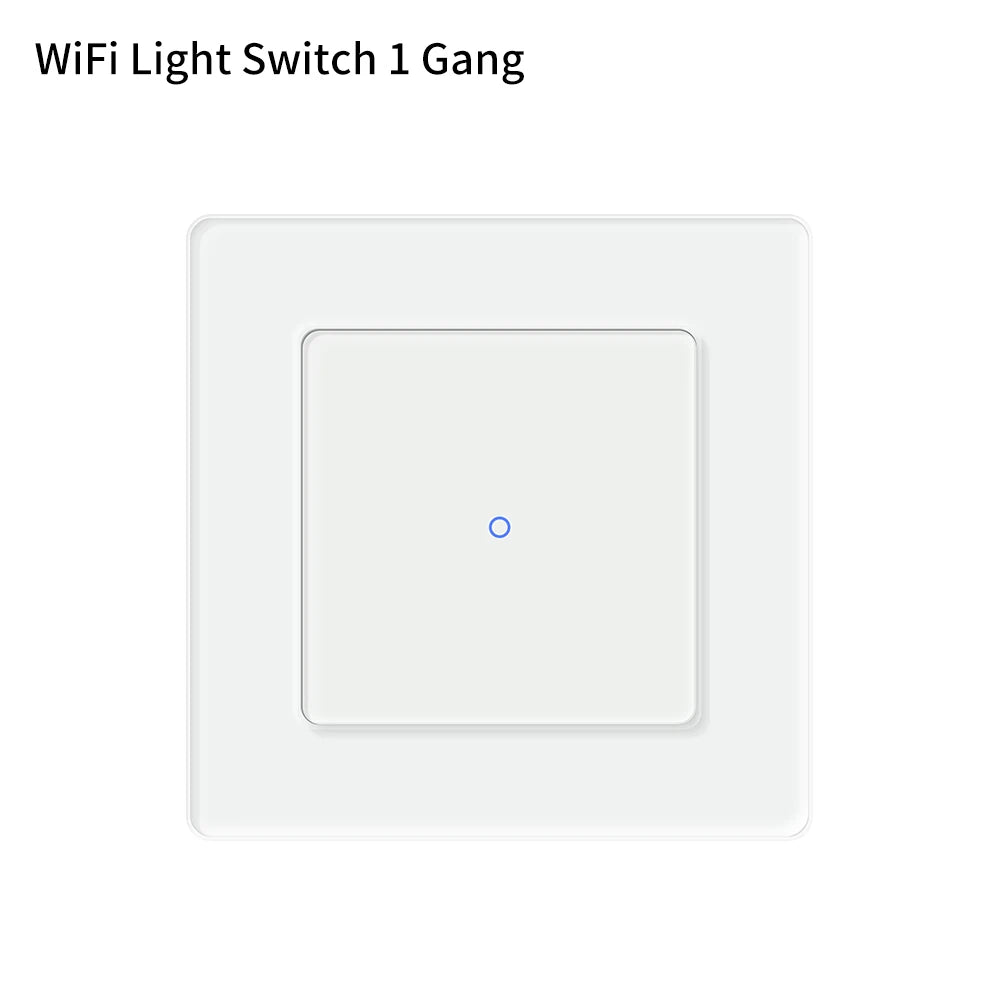 Interruptor de luz inteligente AVATTO Tuya WiFi/Interruptor de cortina con diseño táctil, persianas enrollables motorizadas, compatible con Alexa y Google Home.