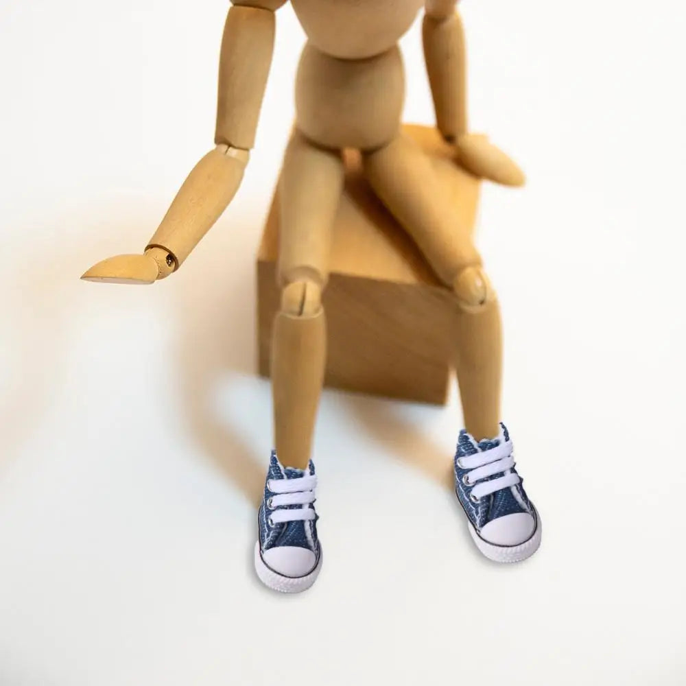 Accesorios para muñecas, zapatillas de 3,5 cm, minizapatos para niños, zapatos Blyth, zapatos de lona para muñecas, zapatos para muñecas BJD.