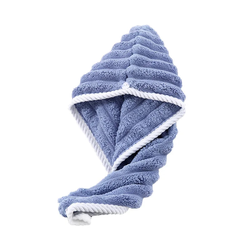 Gorro para secar el cabello para mujer, grueso y súper absorbente, gorro de secado rápido, toalla para secar el cabello.