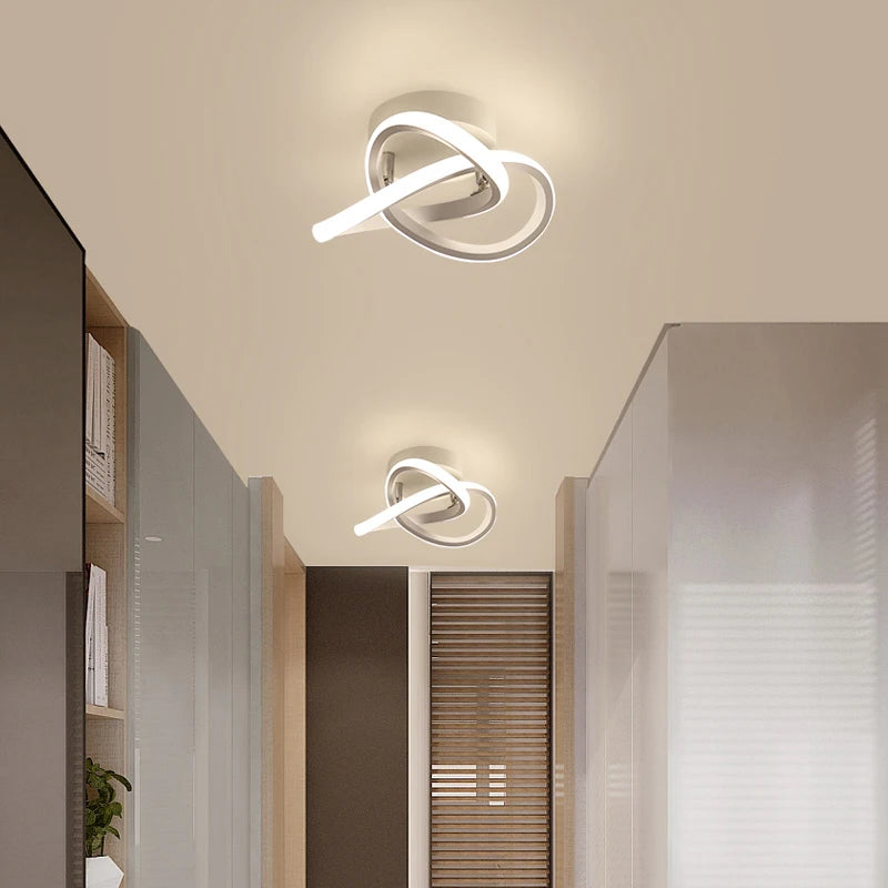 Lámpara de techo LED moderna minimalista para balcón, pasillo, porche, canal, estilo nórdico, para guardarropa