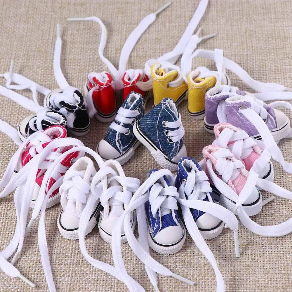 Accesorios para muñecas, zapatillas de 3,5 cm, minizapatos para niños, zapatos Blyth, zapatos de lona para muñecas, zapatos para muñecas BJD.