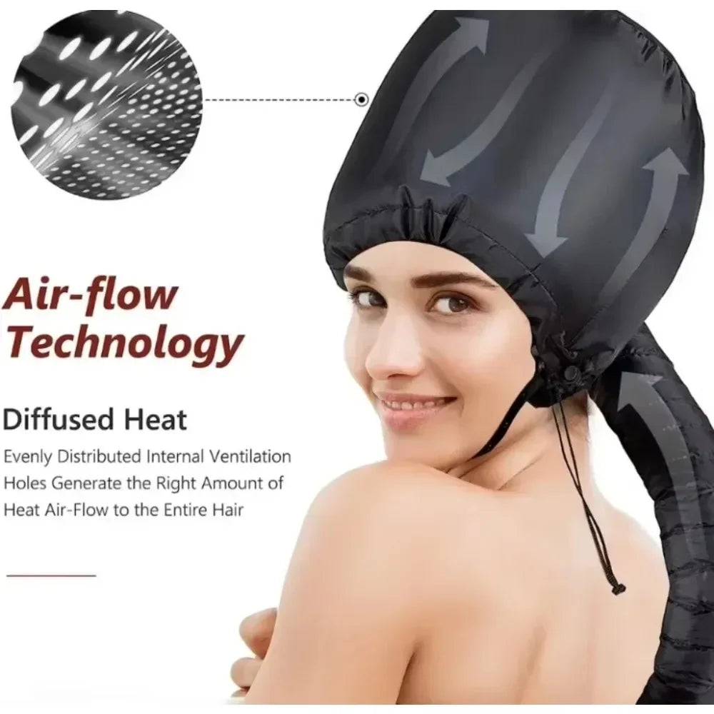 Secador de pelo portátil, gorro de secado rápido, gorro calefactor, herramientas de peluquería, accesorios de peinado, cuidado del cabello rizado