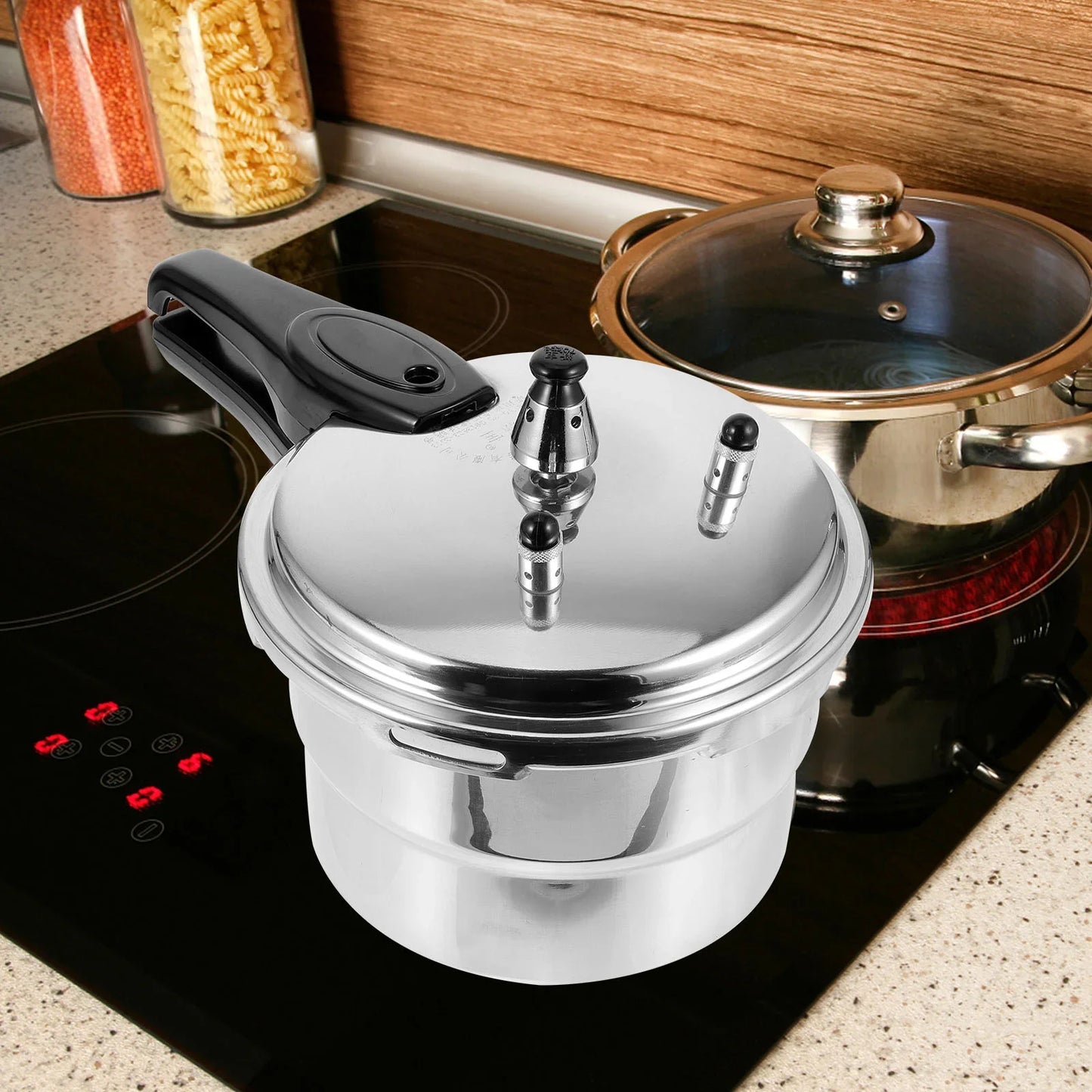 Olla a presión de acero inoxidable para cocinar al vapor verduras, olla múltiple, espesa y segura