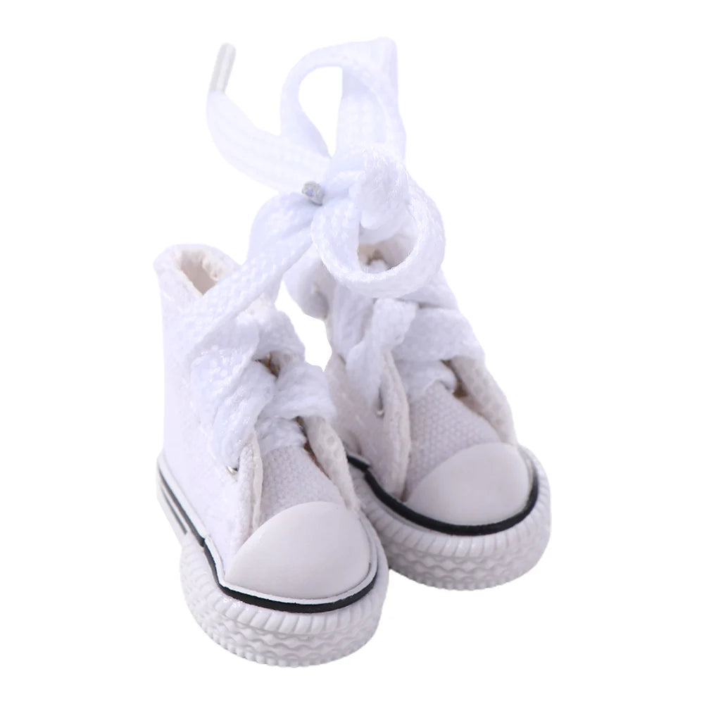 Accesorios para muñecas, zapatillas de 3,5 cm, minizapatos para niños, zapatos Blyth, zapatos de lona para muñecas, zapatos para muñecas BJD.