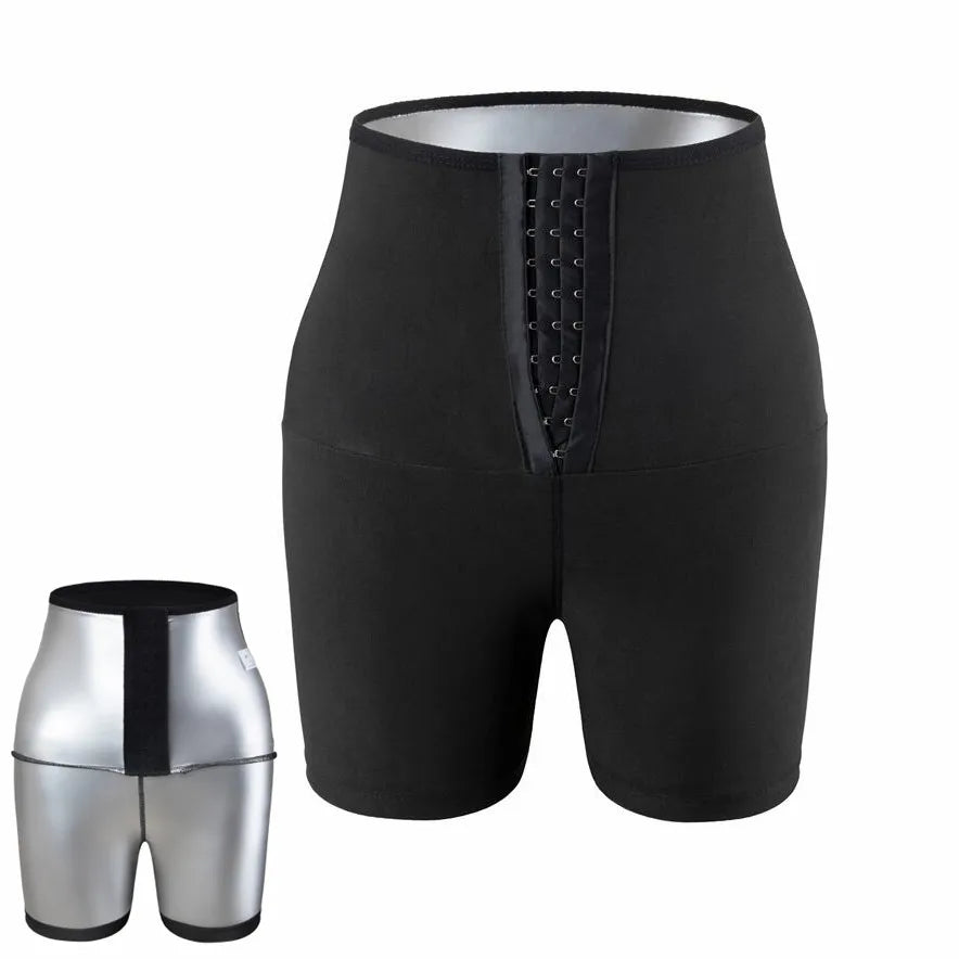 Pantalones moldeadores para mujer, faja reductora, efecto sauna de sudoración intensa, pantalones adelgazantes, control de abdomen, ropa moldeadora, leggings deportivos para gimnasio, pantalones cortos de fitness.