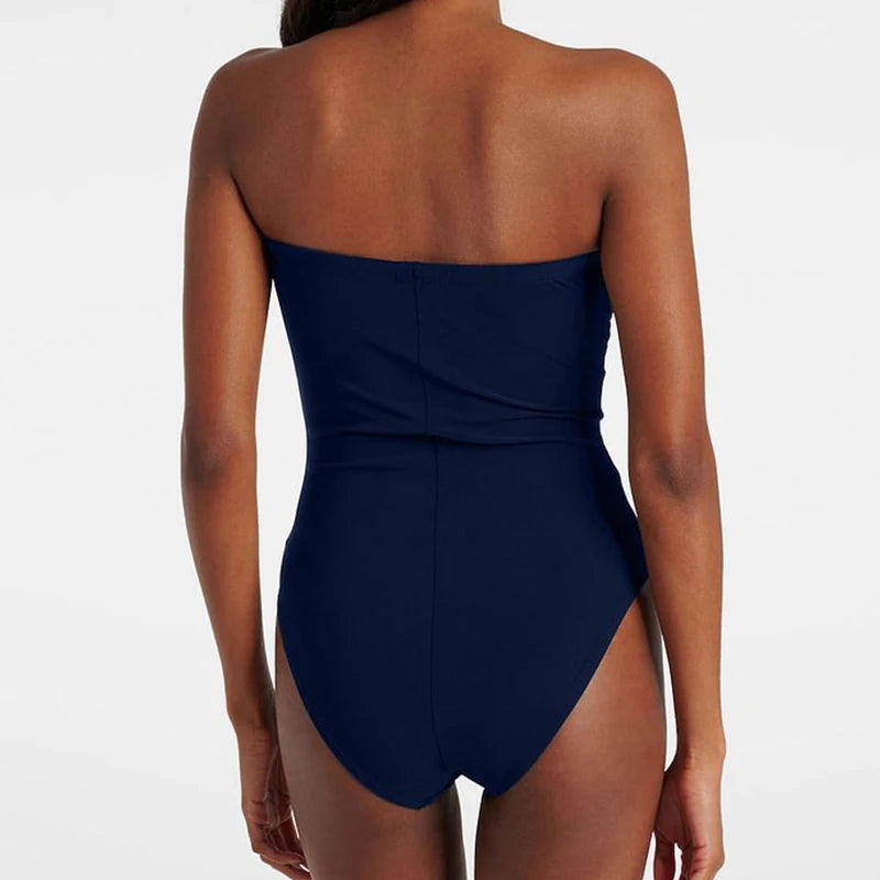 Conjunto de bikini de 2 piezas con estampado floral para mujer, traje de baño de lujo con push-up y cintura alta, traje de baño para playa