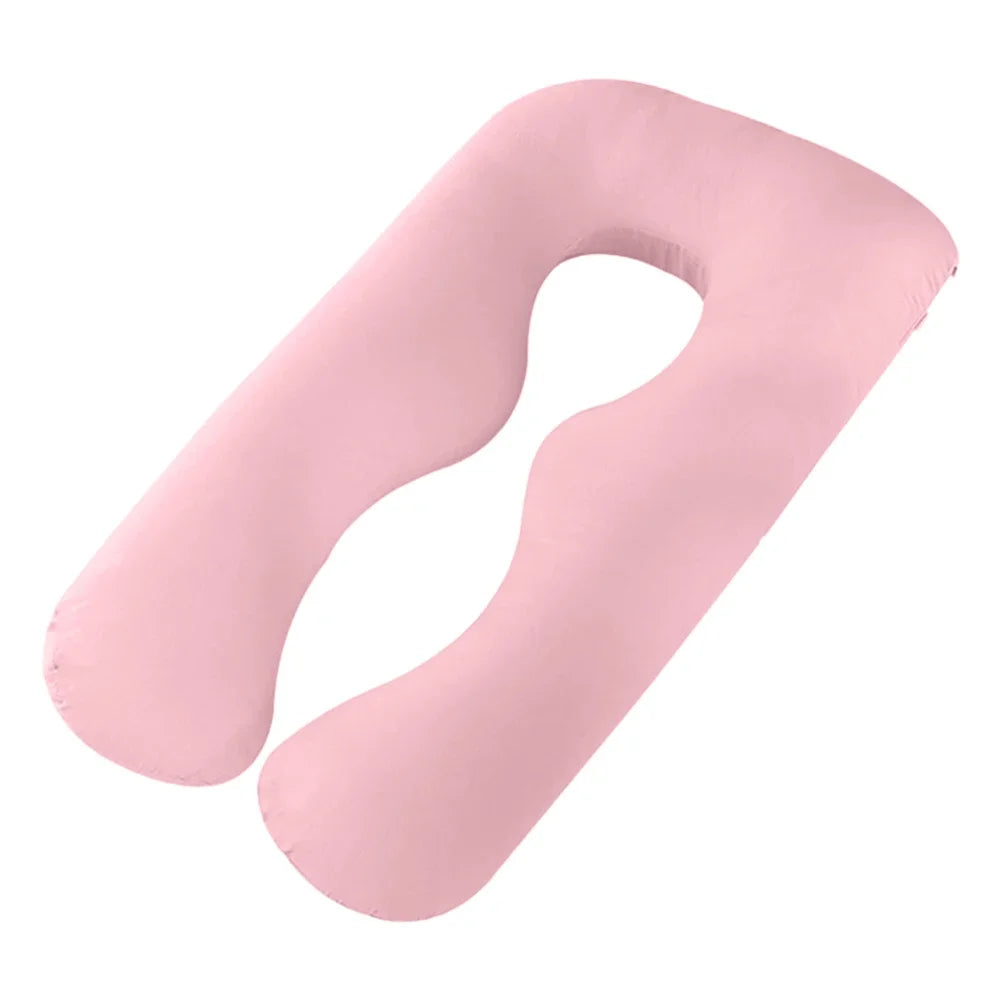 Funda de almohada de maternidad de algodón puro tipo U para embarazadas