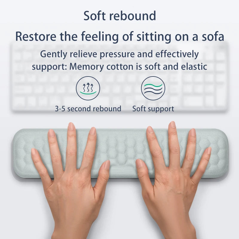 Reposamuñecas ergonómico para teclado y ratón, para oficina, para proteger y relajar la muñeca, con espuma viscoelástica, para ordenador y portátil