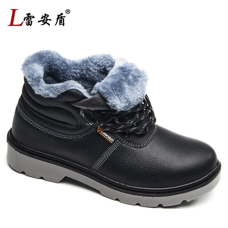 2025 New Men's Steel Toe Anti-smash Anti-puncture Waterproof Wear-resistant Safety Shoes with Steel Plate