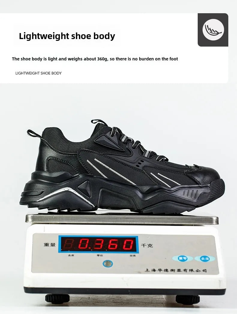 Safety Shoes Lightweight Breathable Steel Toe Anti Smash Puncture Proof Kevlar Soft Sole Insulated Work Sneakers for Men Women