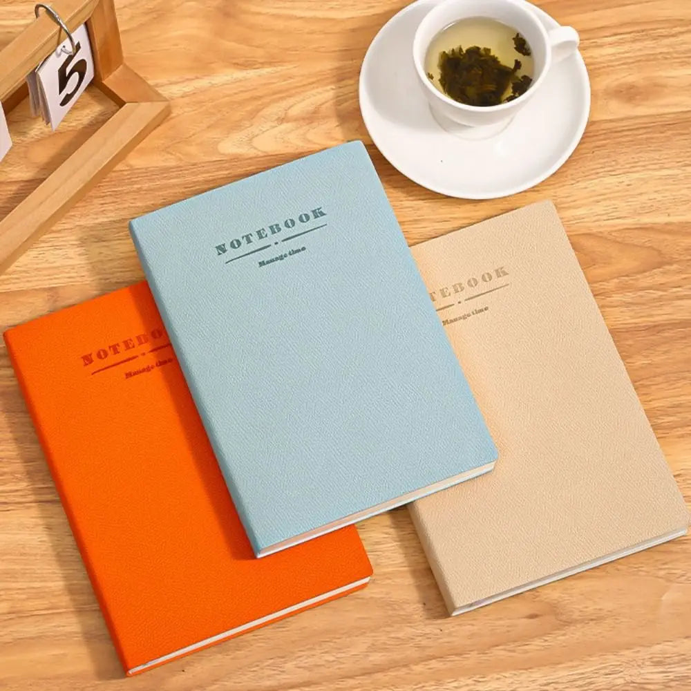 Útiles escolares, cuaderno de cuero suave con tapa de PU, cuadernos, blocs de escritura, cuaderno de oficina, diario, libro, papelería, cuaderno escolar