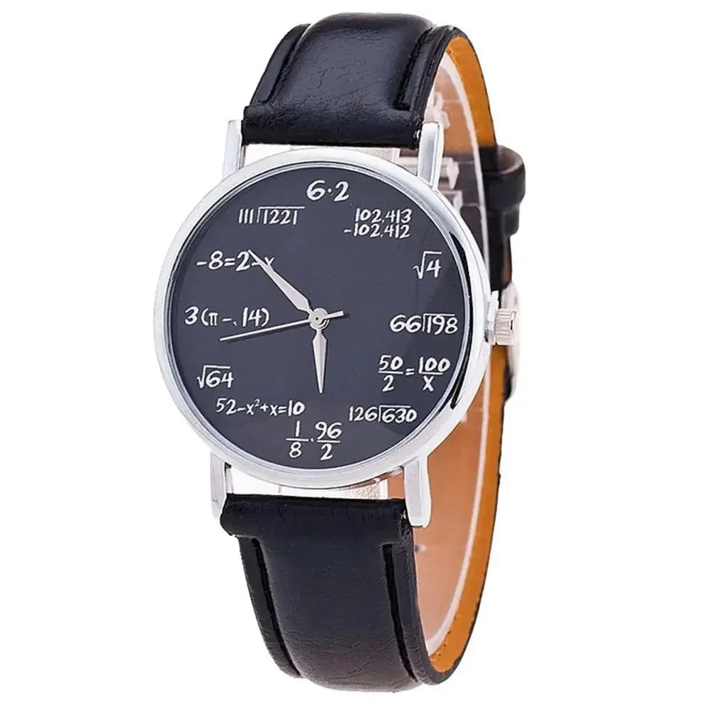 Relojes de mujer 2020, reloj de moda para estudiantes, con fórmula matemática, reloj de cuarzo con correa de cuero, regalos para mujer, precio económico, envío directo.
