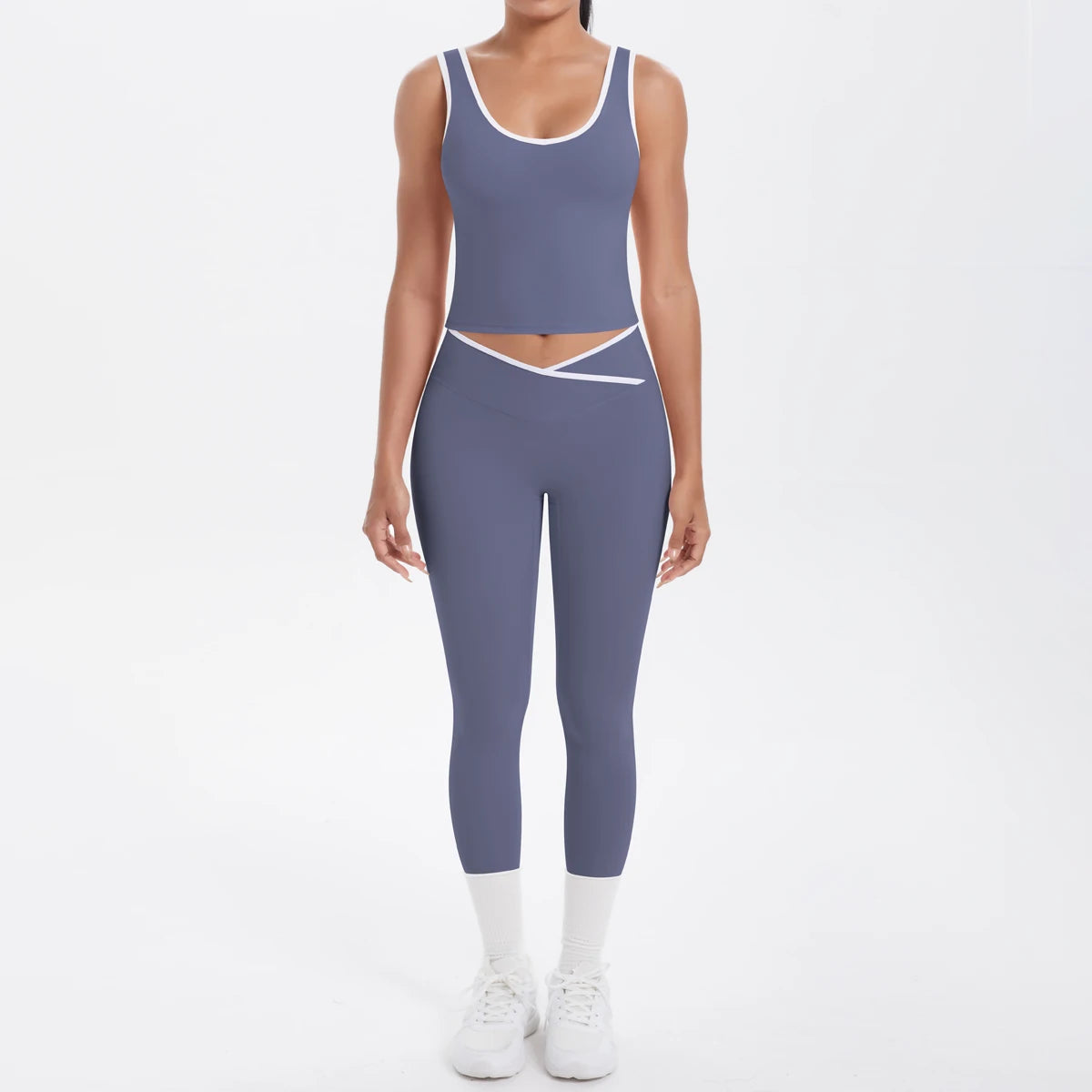 Conjunto de 2 piezas de pantalones de yoga con espalda descubierta y leggings para correr, de cintura alta, con estampado de melocotón y glúteos, para fitness y deportes.