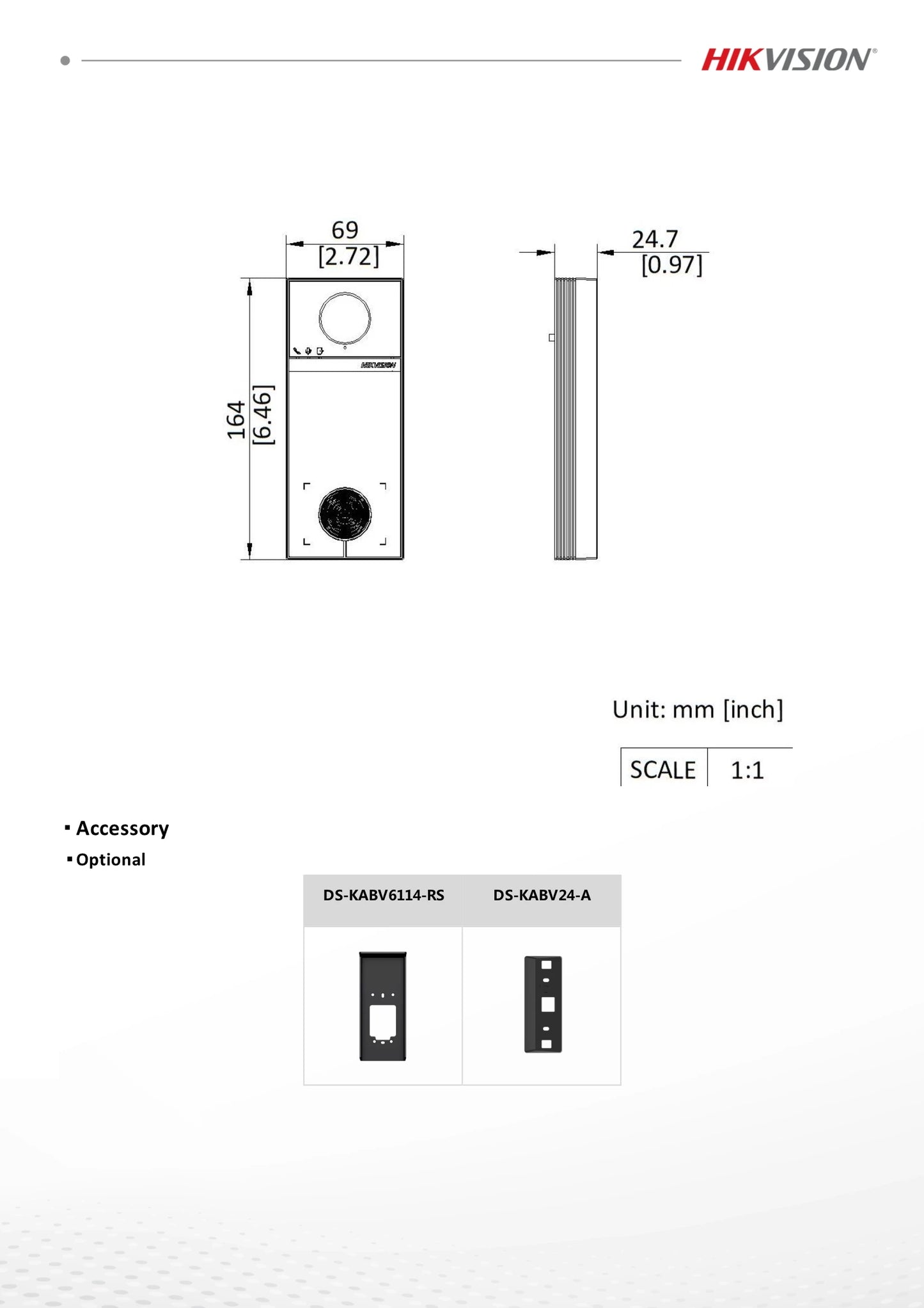 ¡Nuevo! Timbre inteligente Hikvision DS-KV6114-MWBE1 de 4 MP con tarjeta Bluetooth y aplicación Hik-Connect. Estación interior con acceso PoE y WiFi.