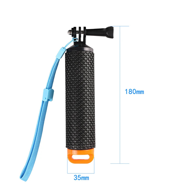 Empuñadura flotante para cámara de acción GoPro Hero 13, 12, 11, 10, 9 y 8, Xiaomi Yi SJ4000, DJI Osmo, accesorios de montaje