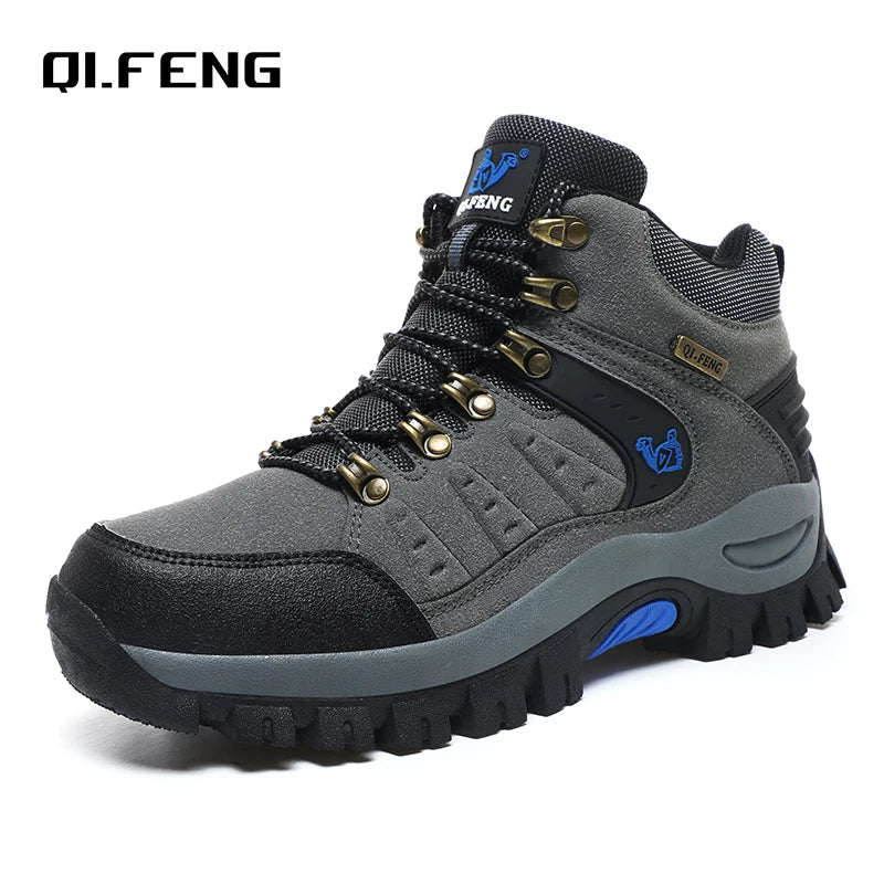 Botines clásicos de moda para hombre, resistentes al desgaste, de ante de vaca, cómodos, para caminar, tácticos