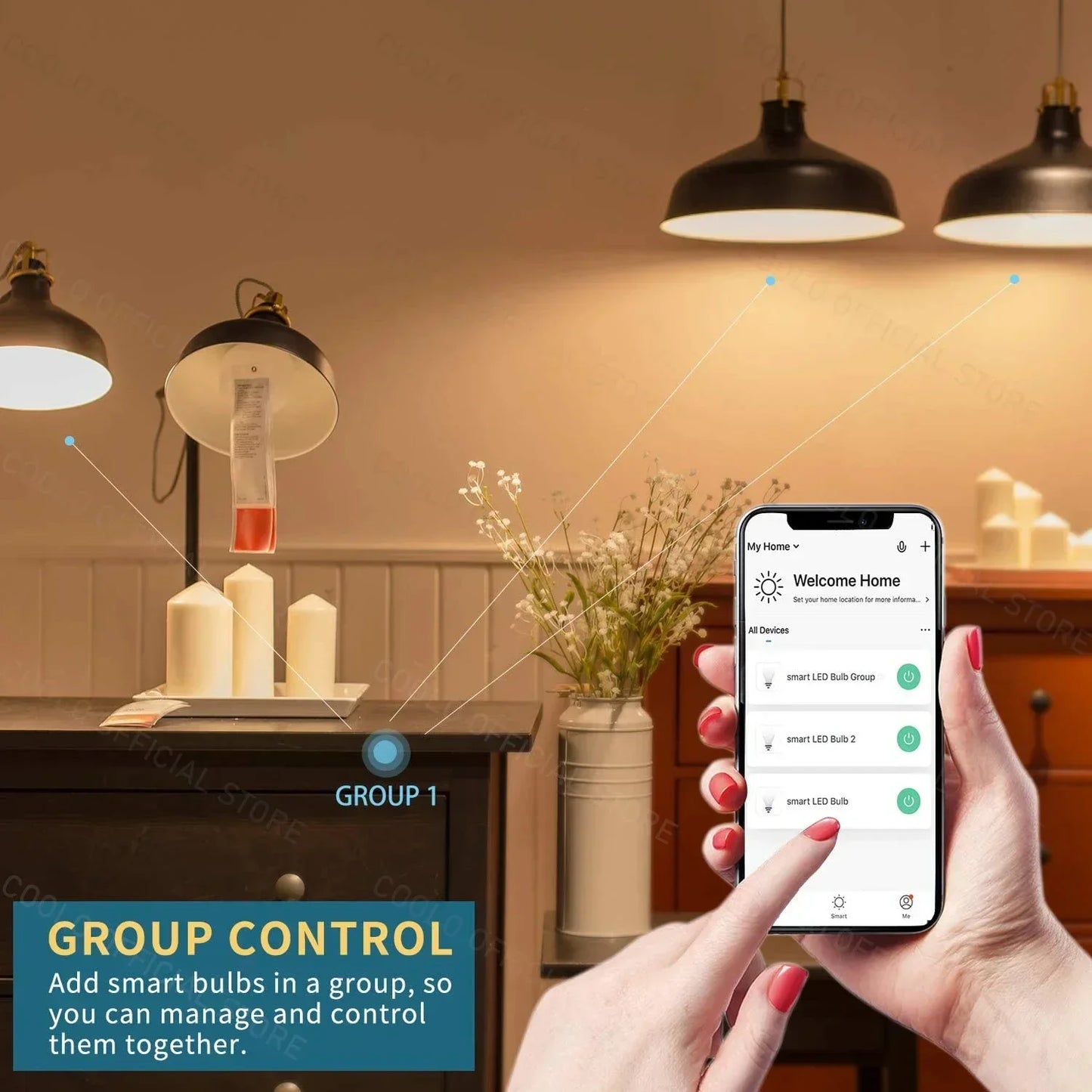 Bombilla inteligente RGB E27 con atenuación por wifi y temporizador, control por voz, compatible con CozyLife, Alexa, Google Home, Alice Home Assistant.