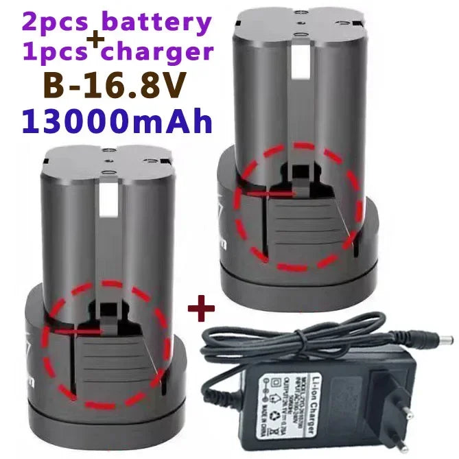 100%New16.8V.13000mAh.herramientas.electricas de.bateria,taladro recargable.para.destornillador.inalambrico.taladro electrico.