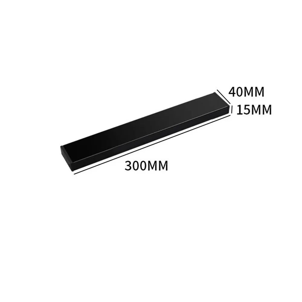 Soporte magnético para cuchillos de acero inoxidable 304, de varios tamaños, color negro, antiperforación, para montaje en pared, soporte magnético para cuchillos, estante de almacenamiento