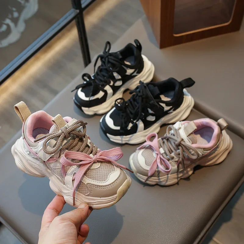 Zapatillas deportivas para niños, de moda, para primavera y otoño, transpirables, antideslizantes, informales, para correr, para niños y niñas.
