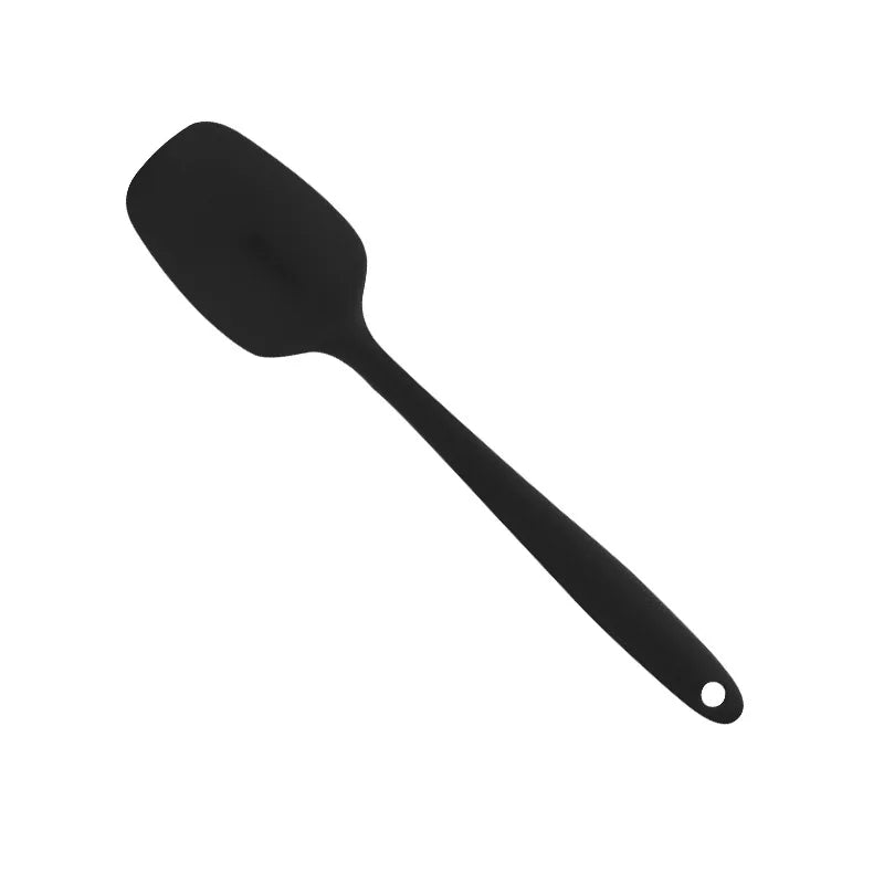 Raspador de silicona grande de 28 cm, paquete completo, pala en T de silicona integrada, herramienta para hornear, pala para remover mantequilla, cuchara raspadora