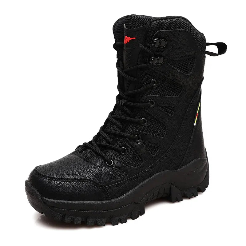 Botas tácticas ultraligeras de lona transpirable de nuevo estilo para hombre, ideales para primavera y verano, para senderismo y actividades al aire libre, para fanáticos del ejército y el entrenamiento de combate.