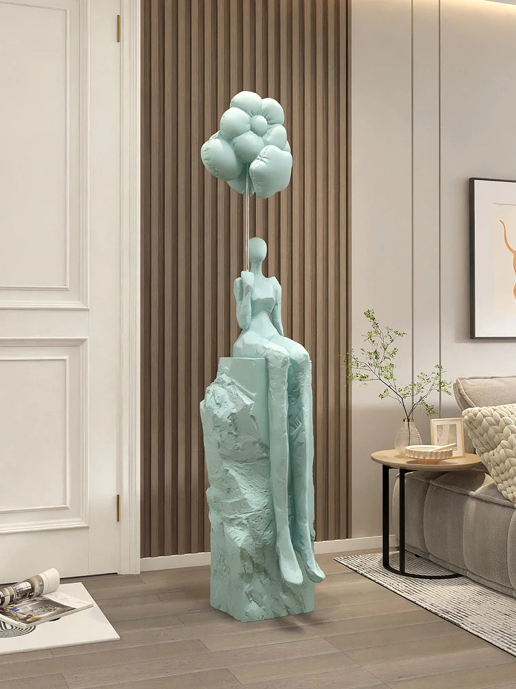Figuras de decoración para el hogar, estatuas abstractas, adornos artísticos, decoración de suelos grandes para sala de estar, regalos de inauguración de la casa, esculturas decorativas para hoteles.