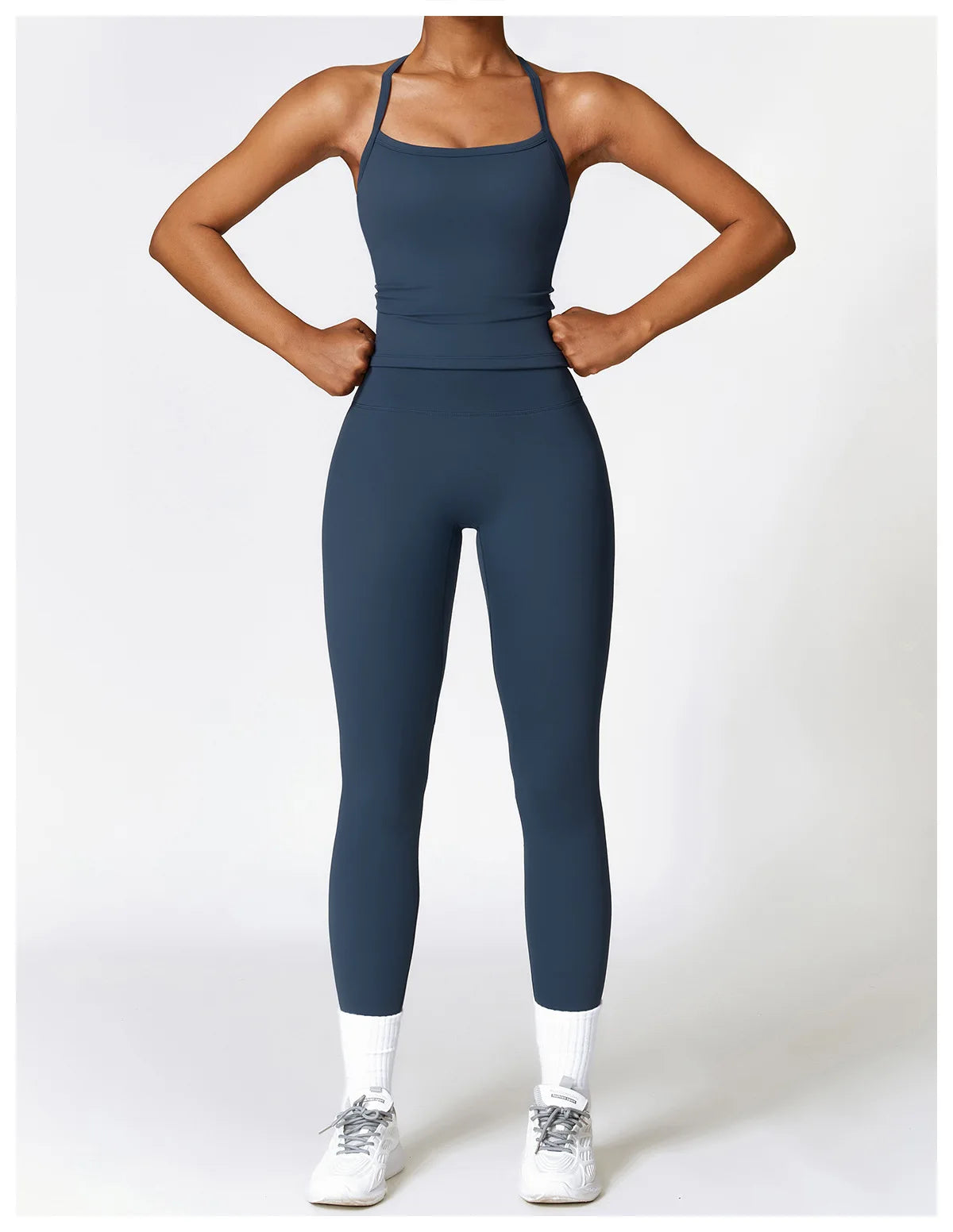 2PCS Seamless Yoga Set Women Workout Set Sportswear Gym Clothing Fitness Long Sleeve Crop Top High Waist Leggings Sports Suits