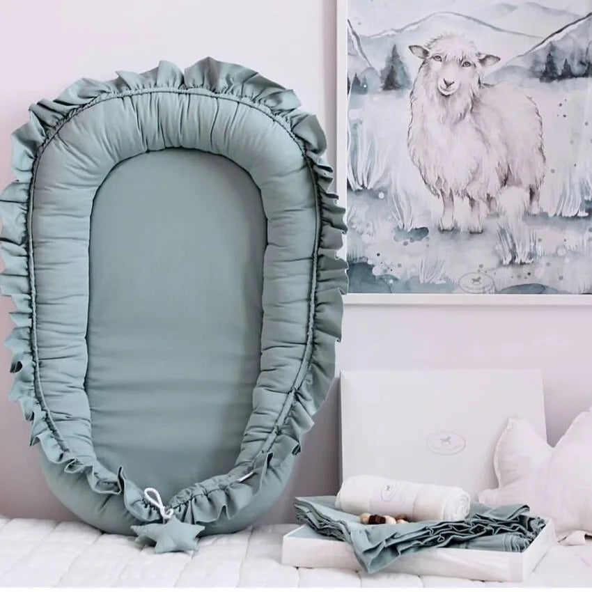 Cuna para bebé, parachoques, nido de bebé, ropa de cama infantil de algodón, nido portátil para recién nacidos, ajustable, portátil, para dormir juntos