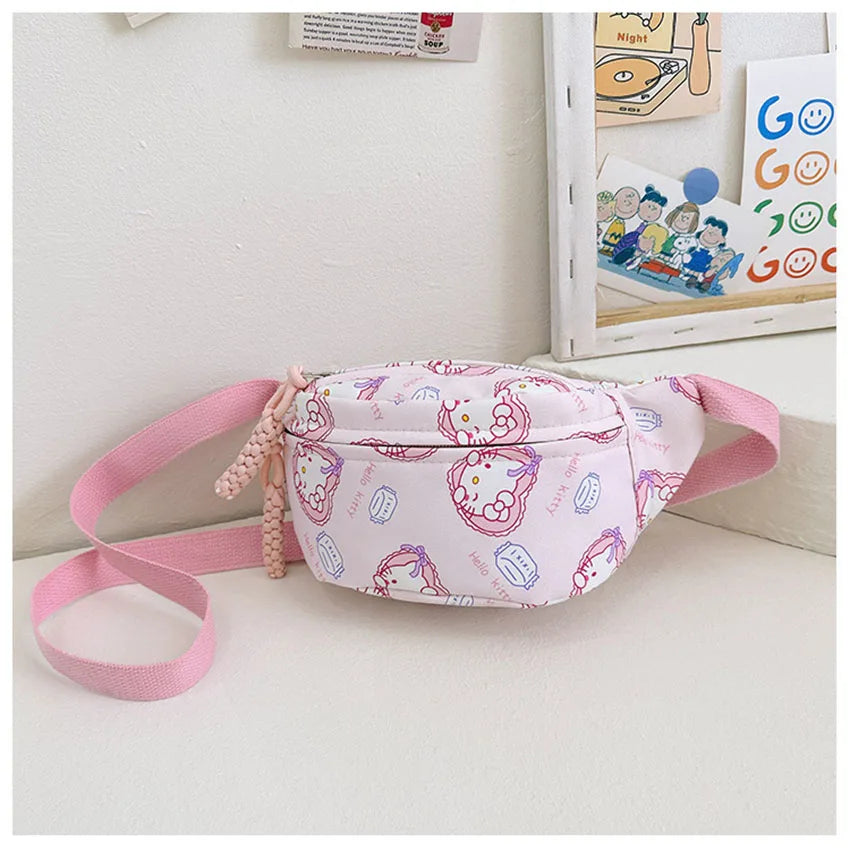 Bolso de pecho Sanrio Kuromi, bandolera de Cinnamoroll, bolso de hombro, riñonera, monedero My Melody Hello Kitty, regalo para niña