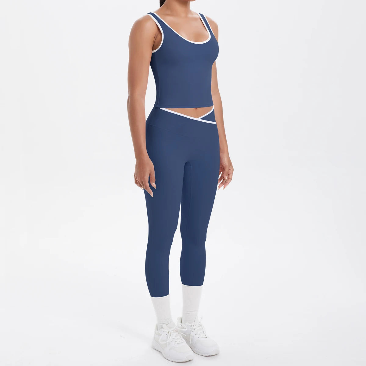 Conjunto de 2 piezas de pantalones de yoga con espalda descubierta y leggings para correr, de cintura alta, con estampado de melocotón y glúteos, para fitness y deportes.